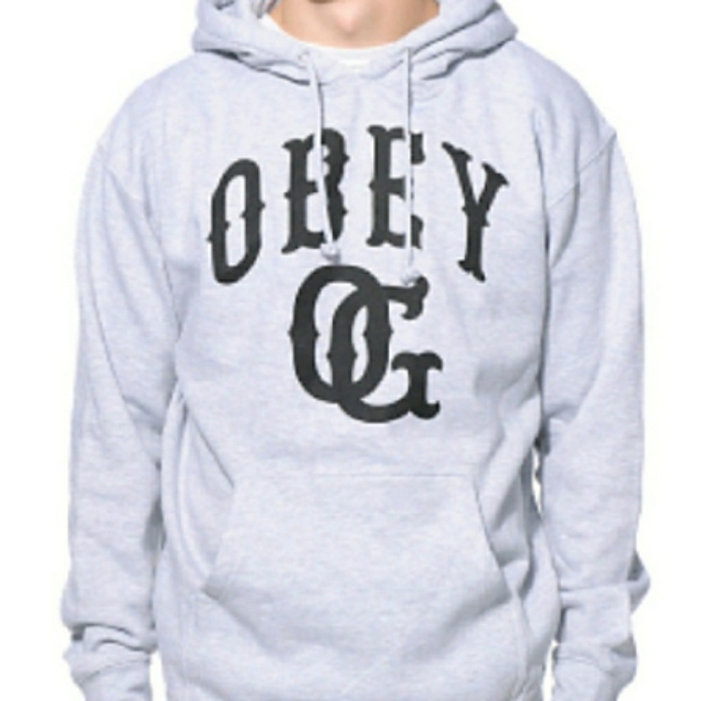 Women's grey obey hoodie